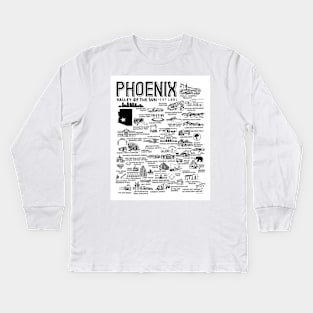 Phoenix Map Kids Long Sleeve T-Shirt